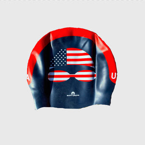 Swim Cap- USA FLAG