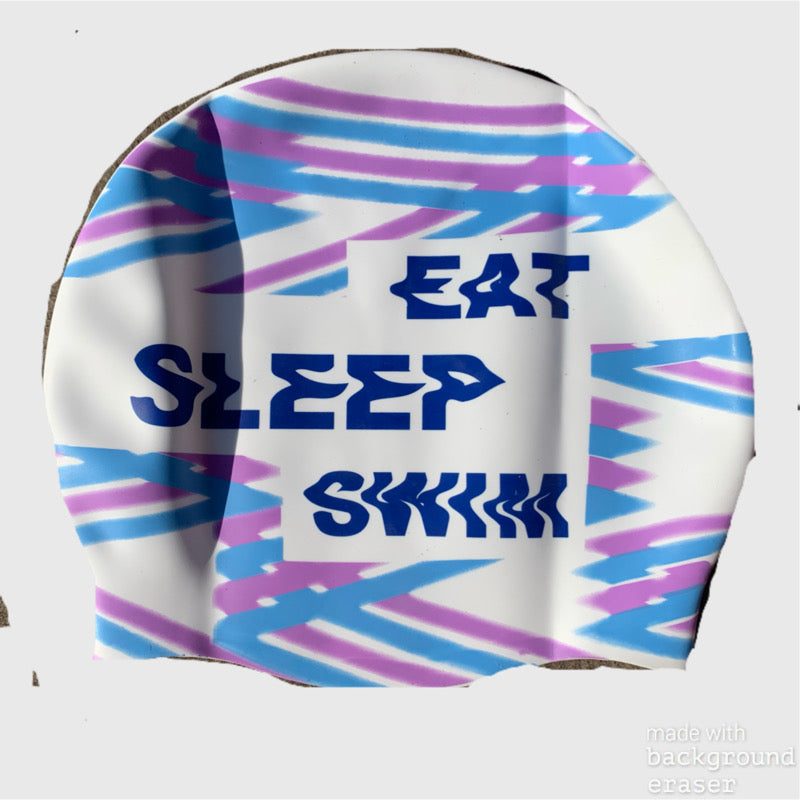 Swim Cap - EAT SLEEP SWIM