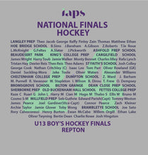 Load image into Gallery viewer, Under 13&#39;s 2024  National Finals Names IAPS Sports Finals Hockey (Competitor and School Names)
