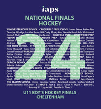 Load image into Gallery viewer, Under 11&#39;s 2024  National Finals Names IAPS Sports Finals Hockey (Competitor and School Names)
