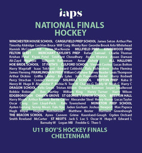 Under 11's 2024  National Finals Names IAPS Sports Finals Hockey (Competitor and School Names)