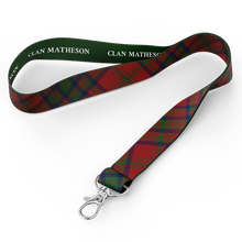 Load image into Gallery viewer, Clan Matheson Lanyard, with Identity Pouch

