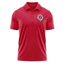 Load image into Gallery viewer, Clan Matheson Red Cotton Pique Polo
