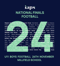 Load image into Gallery viewer, 2024 U11&#39;s Boys Football  National Finals Names IAPS Sports Football Hoodie Competitor Names
