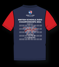 Load image into Gallery viewer, 2024 Names British Schools Championships Event Multi Colour T-shirt Competitor Names
