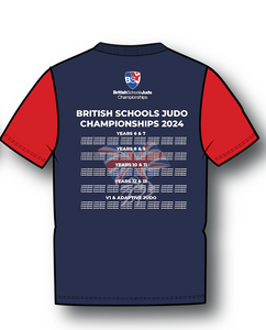 2024 Names British Schools Championships Event Multi Colour T-shirt Competitor Names