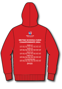 2024 Names British Schools Championships  Event Hoodie Competitor Names