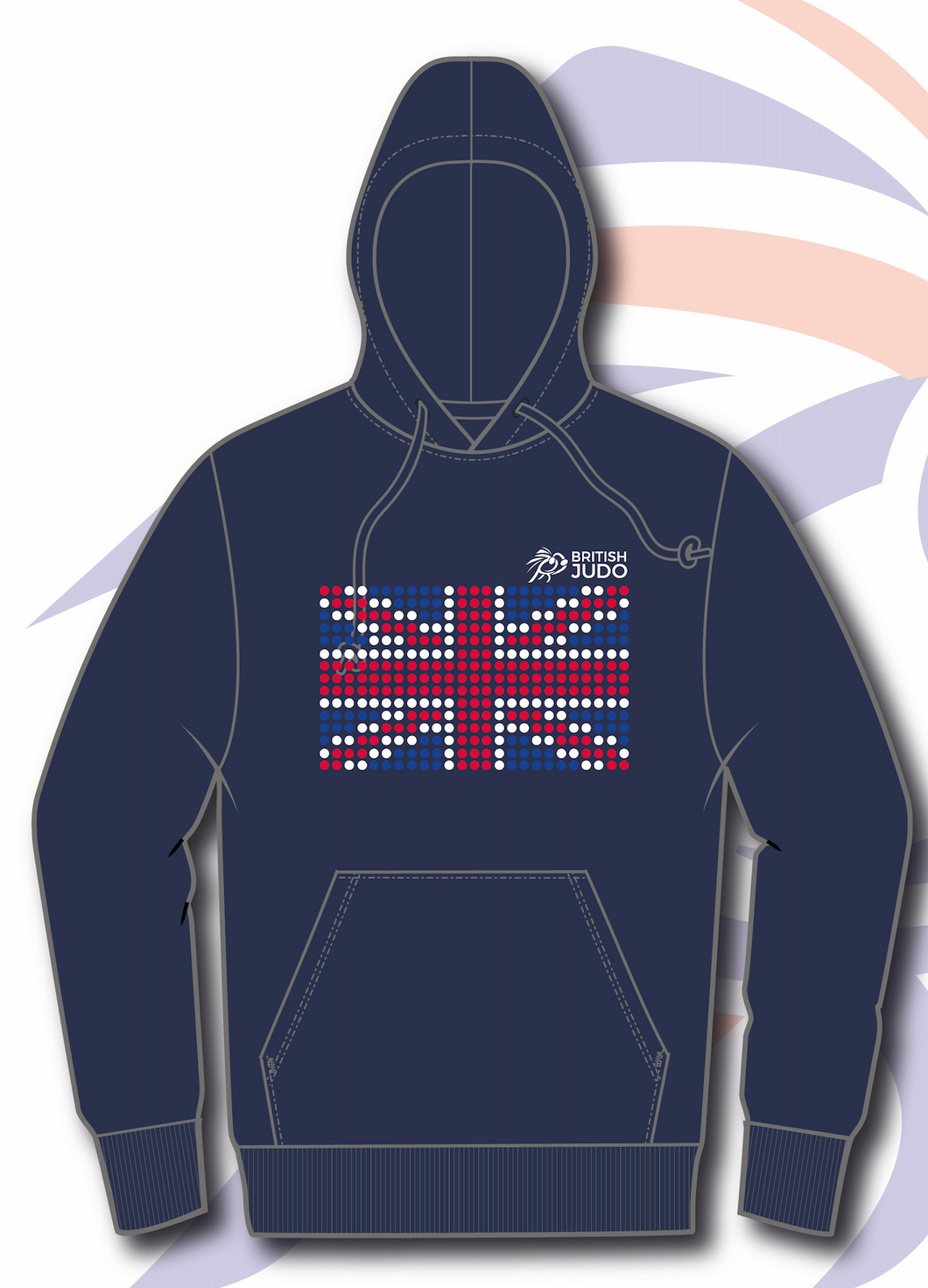 2024 British Judo Championships NAVY Event Names Hoodie Choice of Navy, White and Red