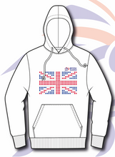 Load image into Gallery viewer, 2024 British Judo Championships WHITE Event Names Hoodie Choice of Navy, White and Red
