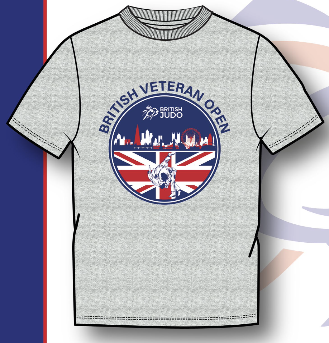 British Veteran Open Event T-shirts Grey  London UJ  Circle