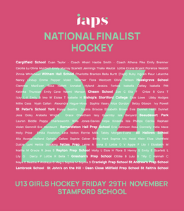 U13's IAPS 2024 National Finalist Hockey Competitor Names Hoodies