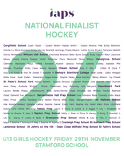 Load image into Gallery viewer, U13&#39;s IAPS 2024 National Finalist Hockey Competitor Names Hoodies
