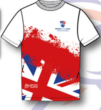 Load image into Gallery viewer, 2025 Names British Schools Championships Event T-shirt Competitor Names White
