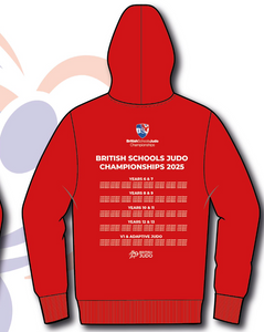 2025 Names British Schools Championships  Event Hoodie Competitor Names