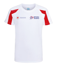 Load image into Gallery viewer, 2023 British Open Adaptive and VI Judo Championships Event Names T-shirt Choice of White or Navy
