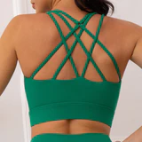 Chakra Sports vest yoga/gym bra strappy back
