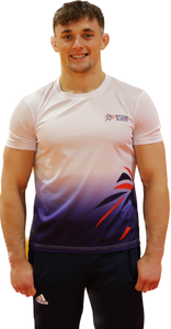 British Judo Association BJA ECO Friendly Recycled Tech T-shirt White/Red