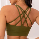 Chakra Sports vest yoga/gym bra strappy back