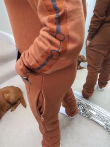 Equestrian Leisure Lounge Wear- Chestnut Onesie