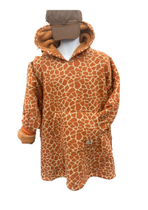 Equestrian Leisure Lounge Wear- Oversized Blanket Hoodie- Giraffe