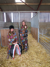 Load image into Gallery viewer, Equestrian Leisure Lounge Wear- Horse Blankets Onesie
