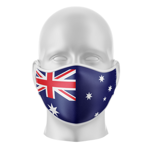 Australian Flag Reusable Face Mask - Adult