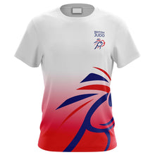 Load image into Gallery viewer, British Judo Association BJA ECO Friendly Recycled Tech T-shirt White/Red
