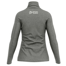 Load image into Gallery viewer, British Judo Association Mens Long Sleeve Zip Neck Performance Top
