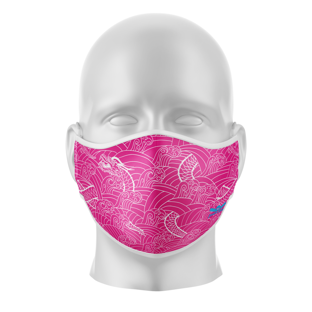 Pink Dragon Reusable Face Mask - Adult