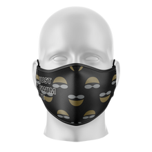 Load image into Gallery viewer, Just Swim It Black Reusable Face Mask - Kids/Adults
