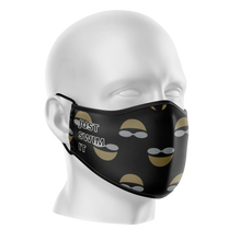 Load image into Gallery viewer, Just Swim It Black Reusable Face Mask - Kids/Adults
