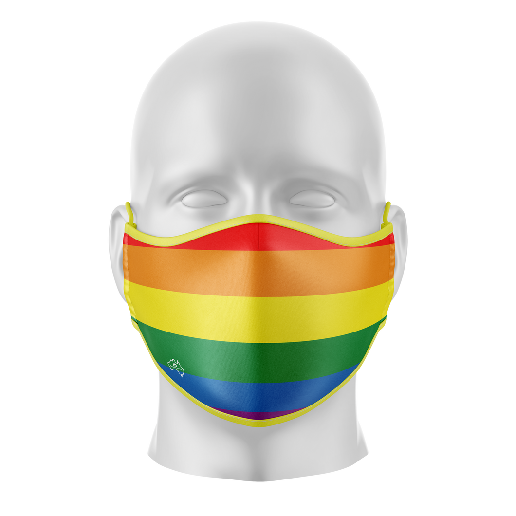 Rainbow Reusable Face Mask - Kids/Adults