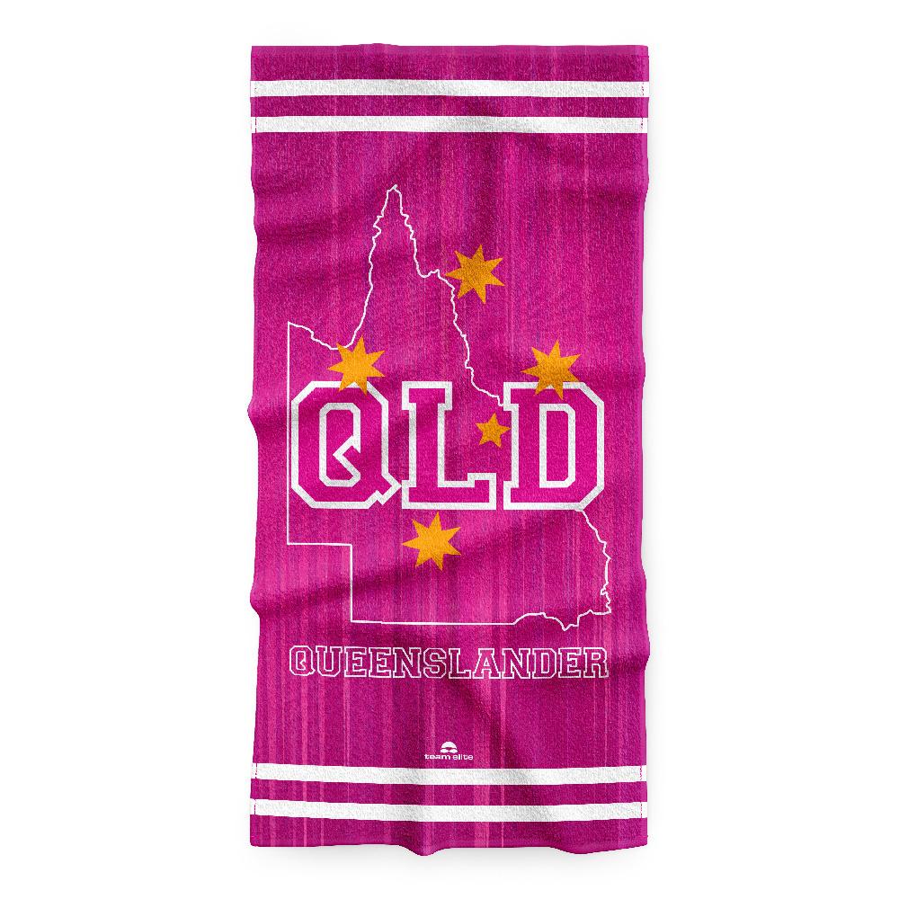 QLD Gym Towel - Pink