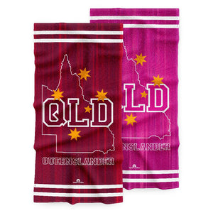 QLD Gym Towel - Maroon