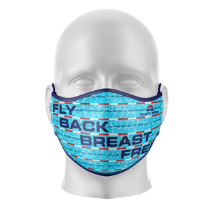 Swim Strokes Reusable Face Mask - Kids/Adults