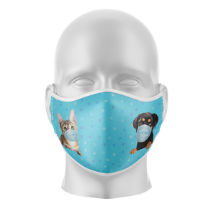 Pets Reusable Face Mask - Kids/Adults